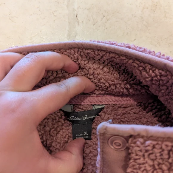 Cozy Pink Fleece Pullover - Picture 5 of 6